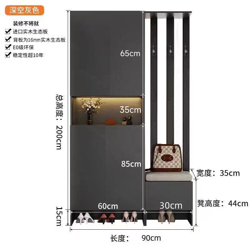 实木玄关柜入门鞋柜一体屏风隔断客厅遮挡隔断柜客厅双面屏风架|undefined