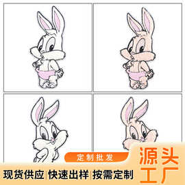 可爱兔子补丁贴卡通大号动物刺绣图案布贴diy修补破洞羽绒服装饰