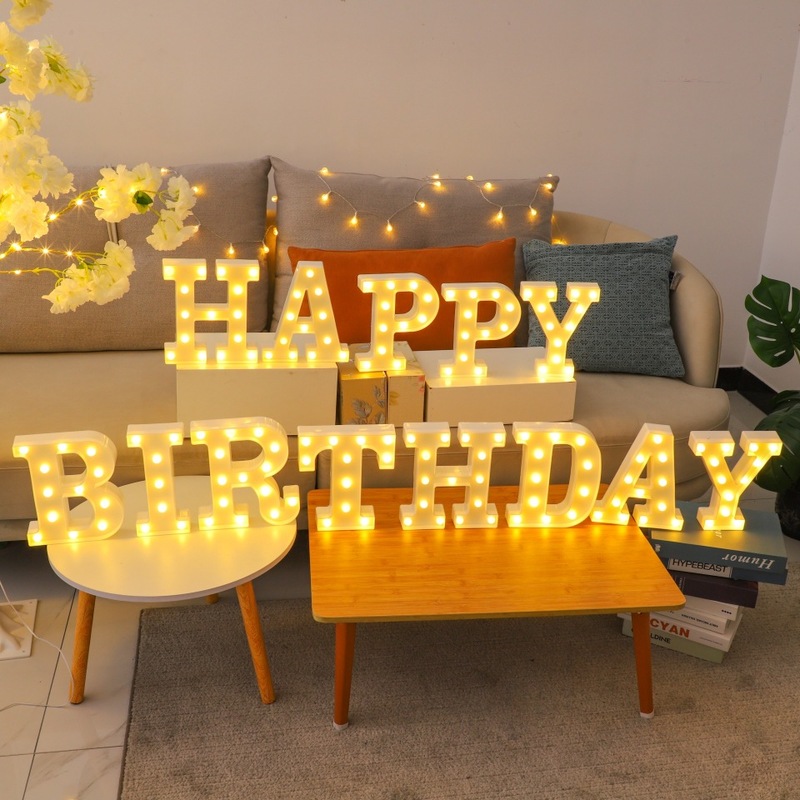 LEDレターライト告白プロポーズ誕生日告白新婚英数字英語シーンレイアウト装飾スタイリングライト|undefined