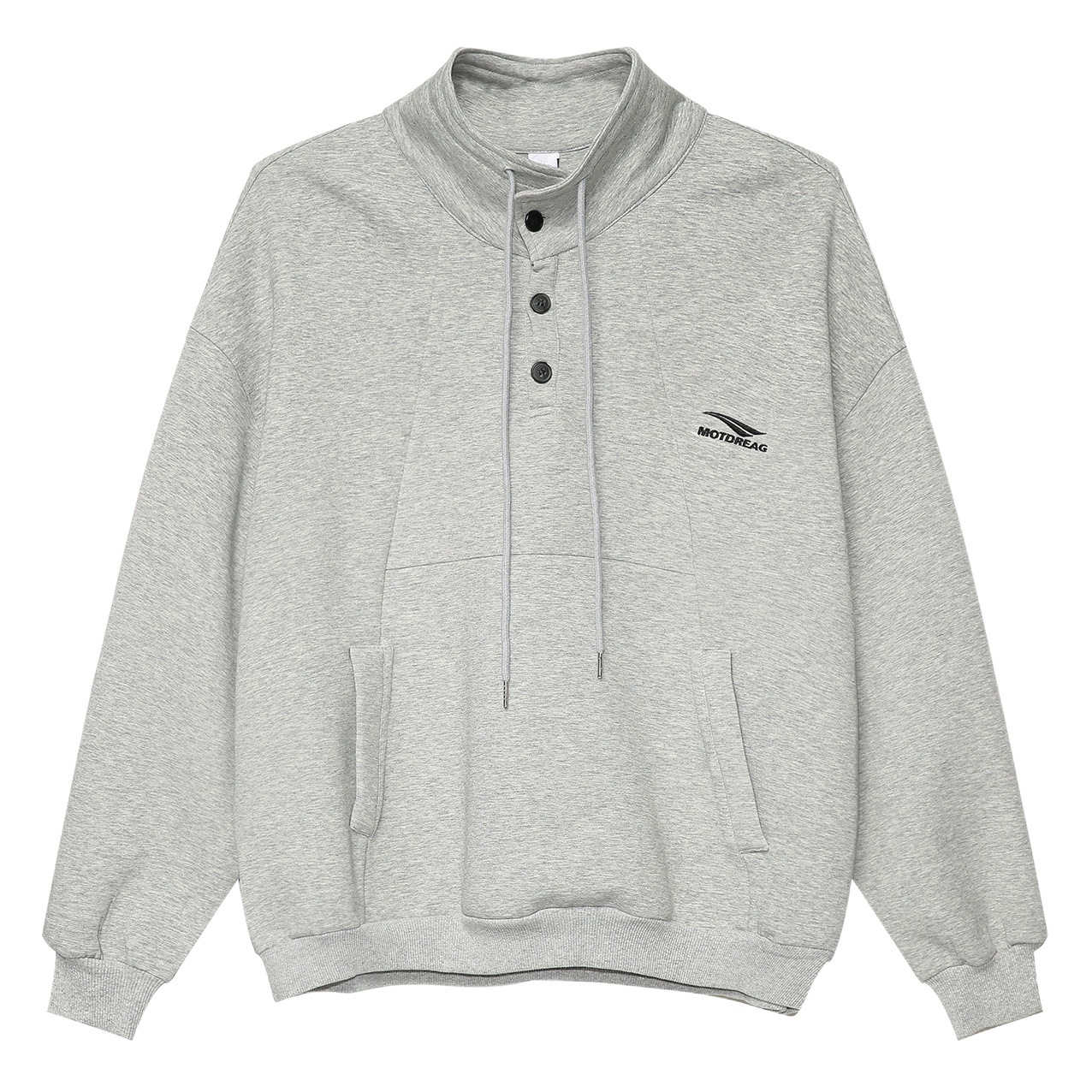 Mtlclothes ropa de Hombre | 2024 primavera nueva moda nacional bordado collar de pie suéter conjunto de tres piezas traje de color sólido