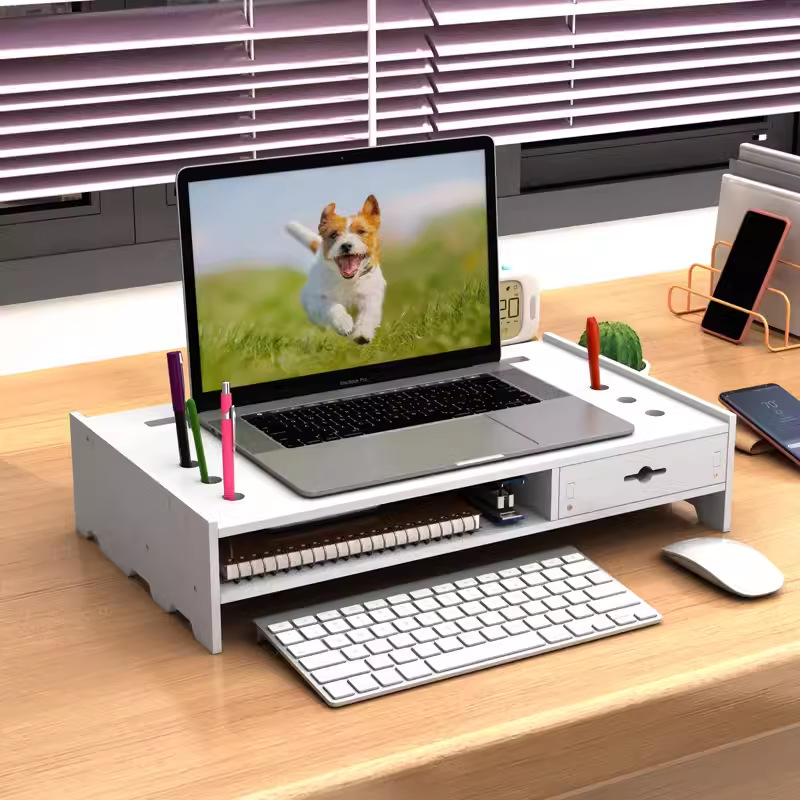 Laptop Display Screen Raising Rack Computer Heightening Device Organize Storage Rack Tray Raising Bracket