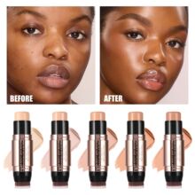 跨境修容棒双头高光handaiyan修容遮瑕棒自然立体阴影修容遮瑕膏