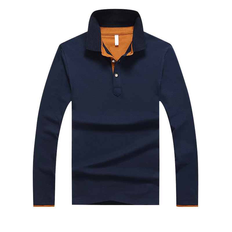 Comercio exterior explosivo lazada otoño de manga larga gran negocio polo camiseta de hombre camiseta publicitaria camiseta Amazon