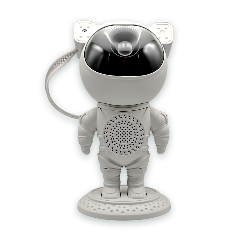 Proyector de cielo estrellado regulable con forma de astronauta, luz nocturna creativa con Bluetooth para dormitorio, juguete infantil con diseño de astronauta.