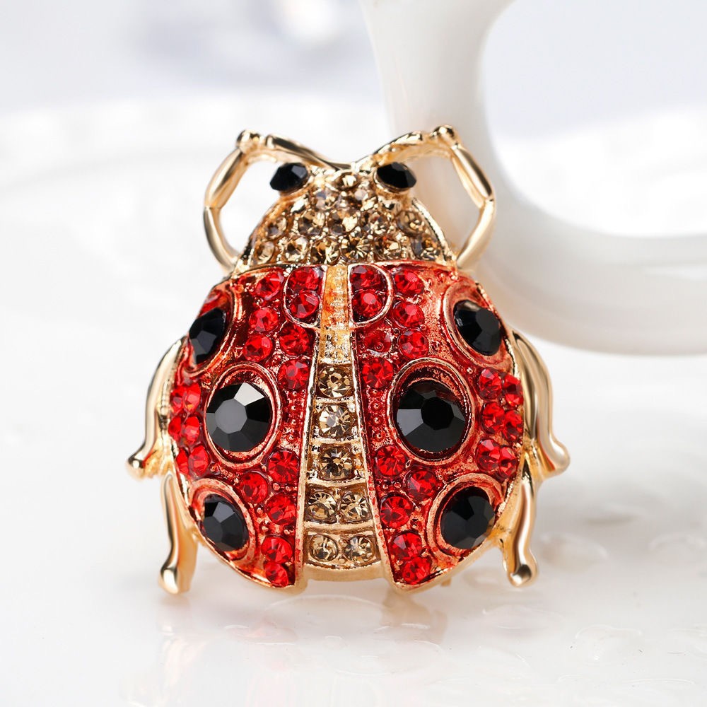 20g Weight Brooches Classification Holiday Occasion Pin Cartoon Insect Ladybugs Alloy Enamel Unisex Brooches