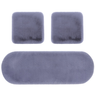 Car Rabbit Fur Cushion Seat Cushion Thickened Cute Short Plush Cushion Four Seasons Universal Winter Single-piece Three-piece Set