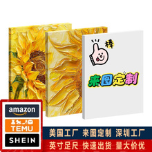 深圳工厂现代简约客厅装饰画TEMU跨境热销定制无框画帆布外贸批发