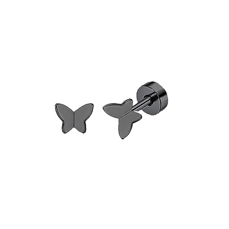 Pointed titanium steel lip stud product view