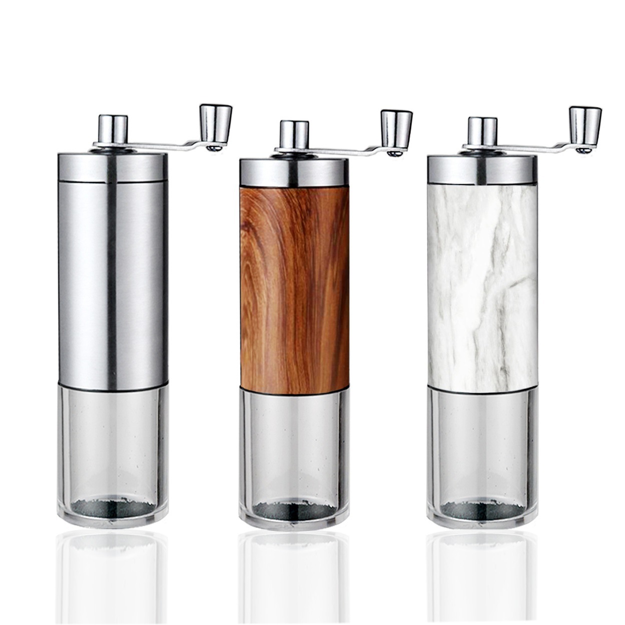 Wood Grain Coffee Grinder Manual Coffee Grinder Hand Grinder Coffee Machine Coffee Grinder Grinder In Stock