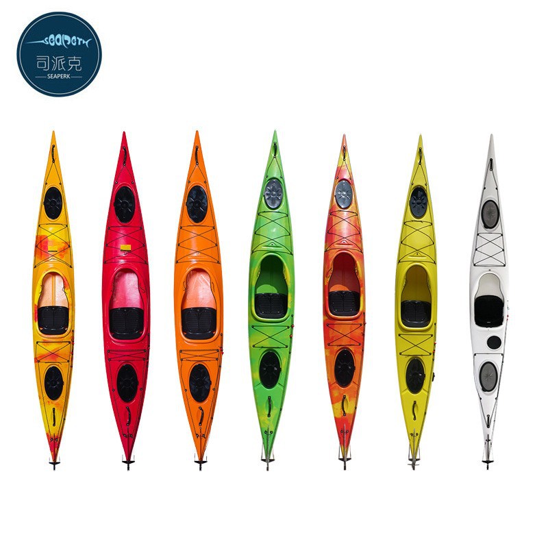 Cockpit One Person Ocean Boat Kayak Training Boat Travel Canoe Canoe 4.8 Meter Drifting Boat Plastic Boat