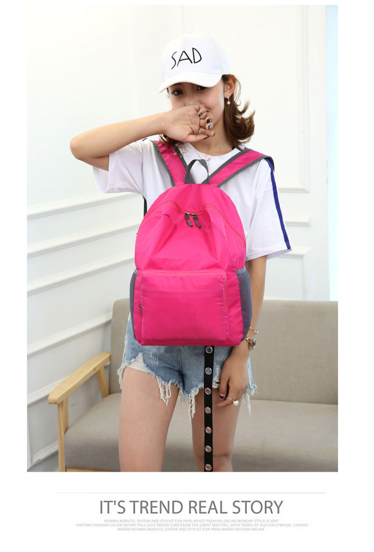 Fashion Solid Color Square Zipper Functional Backpack display picture 1