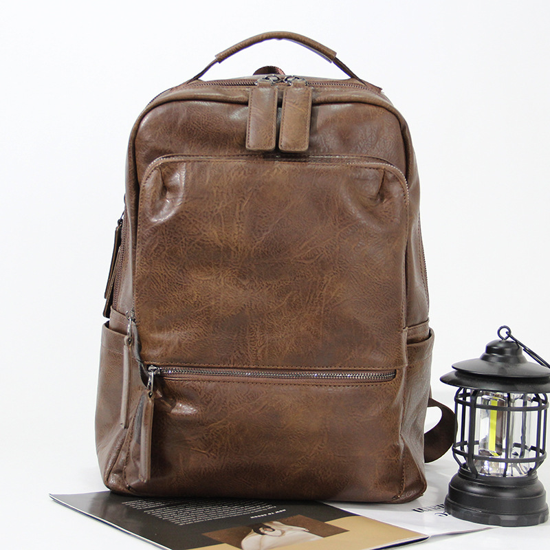 Backpack, capacious laptop, casual men's travel bag, Korean style