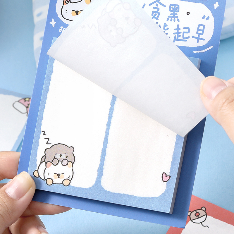 NOTEFOR Post-it Maruko Adventure Lovesome Student Office puede pegar notas Mensaje N veces