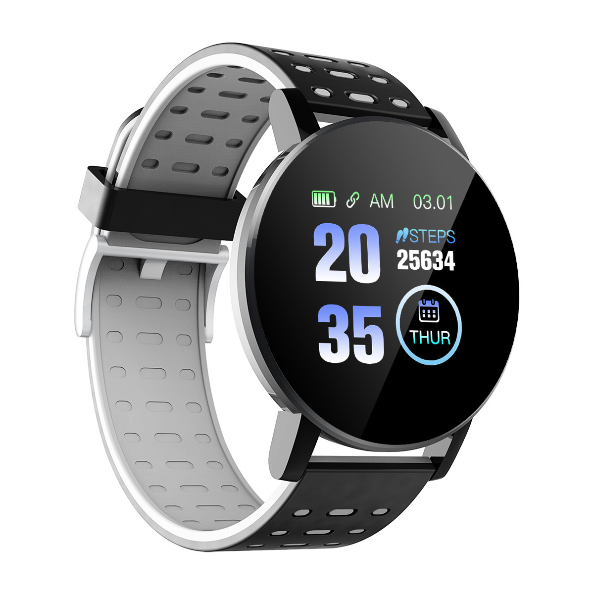 Pulsera Inteligente 119plus con Bluetooth, Monitor de Ritmo Cardíaco, Podómetro, Recordatorio de Llamadas e Información, Regalo, Fábrica, Deportes, Salud