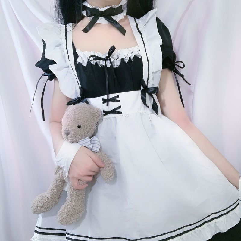 オリジナルの大きいサイズの日系メイド服の奇跡的な暖かいコスプレの制服lolitaロリータのワンピース|undefined