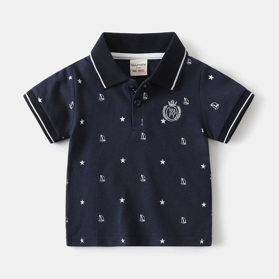 Летняя одежда для мальчиков, детская футболка с коротким рукавом, polo, детская одежда, оптовая продажа, с коротким рукавом