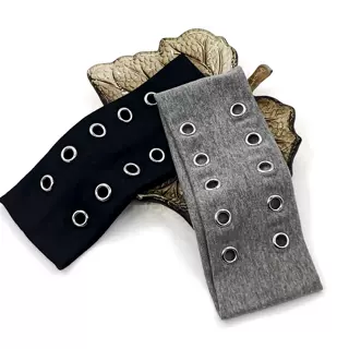 UBIC跨境电商弹力布圆形钉扣朋克个性头带 Eyelets Punk Headwrap