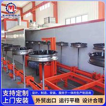 诸城钢管钢瓶涂装生产线厂家 液化气钢瓶自动喷粉涂装流水线