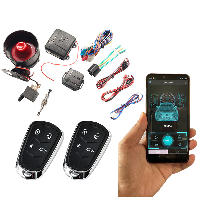 Universal Universal Car Alarm with Mobile APP Control (Car anti-theft device) - tsk-100btt376