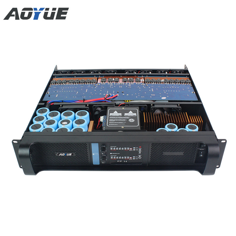 Amplificador de potencia de conmutación de 2350W, altavoz remoto de alta potencia, amplificador de escenario de 2 canales con subwoofers duales de 18 pulgadas