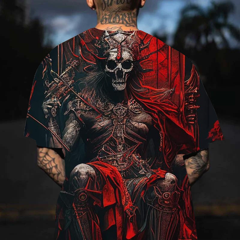 メンズ3Dデジタルゴールデン元記号パターンラウンドネックと半袖tシャツ、夏カジュアルファッションファッション|undefined