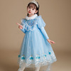 Winter warm small princess costume, skirt, evening dress, “Frozen”, Birthday gift