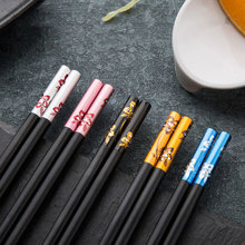 尚市合金筷子10双套装防滑家用欧式快子家庭装