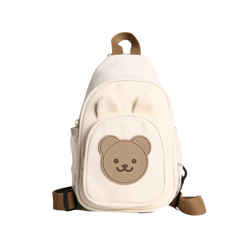 Jardín de infantes mochila infantil caricatura lindo animal pequeño bolso de pecho para padres e hijos bolso de lona para niños ligero