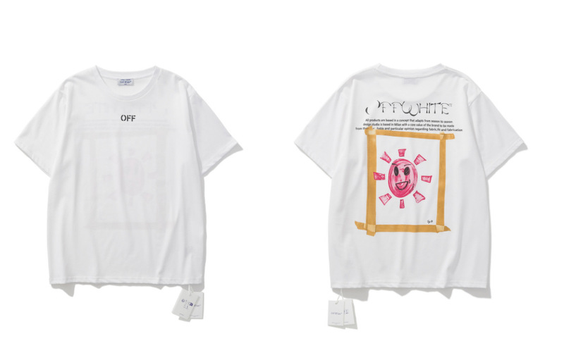 トレンディな漫画落書き油絵矢印半袖男性と女性ルーズカップル OFW 純綿半袖 Tシャツ夏 mk ゼブラ|undefined