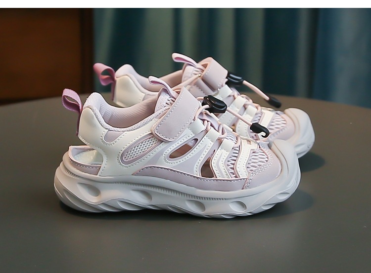 Lightweight Breathable Childrens Sandals Closed Toe Beach Shoes_voghion.com