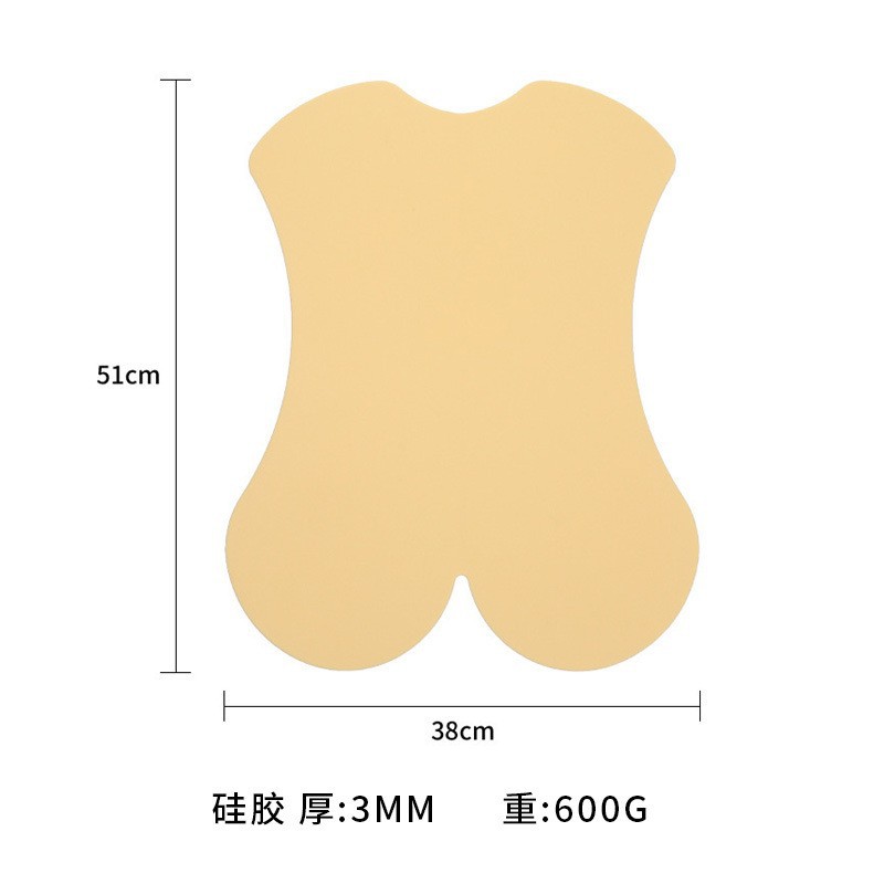 Full back yellow leather 3mm
