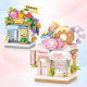 LOZ8601-8604 Street View Building Blocks Educational Assembled Building Blocks Small Particle Street View Toys Bagged Ornaments Toys