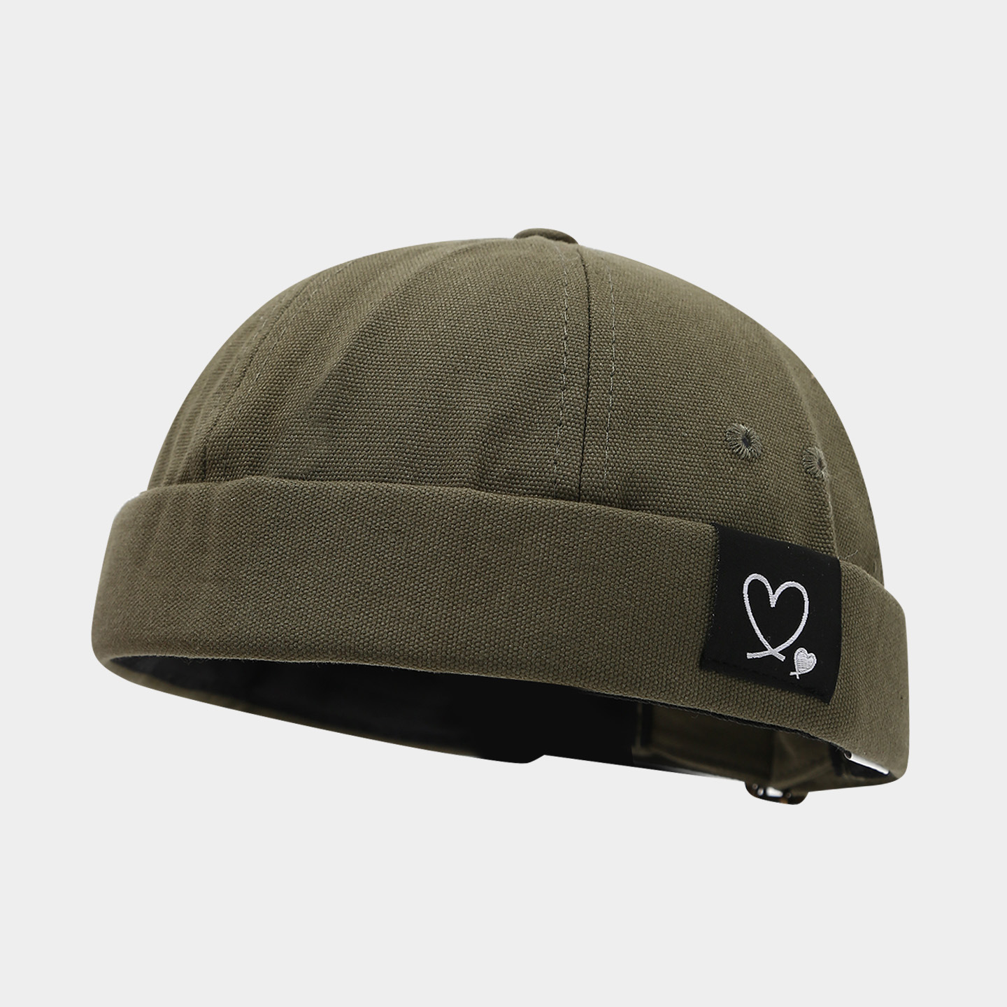 Sombrero de mujer de Moda de Primavera nuevo sombrero de melón retro sin ala estilo coreano versátil sombrero de piso de los hombres de la calle hip hop yuppie sombrero