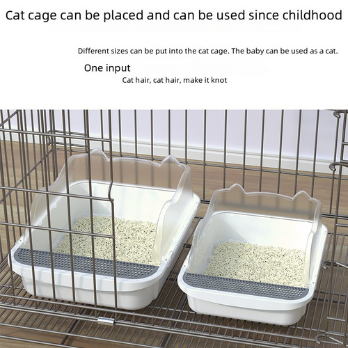 Wholesale Ultra Large Thick Semi-Closed Anti- Splash kitten litter box Home use cat supplies New Cat Litter Box
