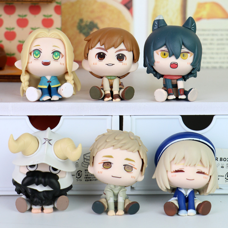 Qバージョン メイズライス 6個セット アニメ フィギュア マルシル レオシル チャクセンシ フィギュア オーナメント|undefined