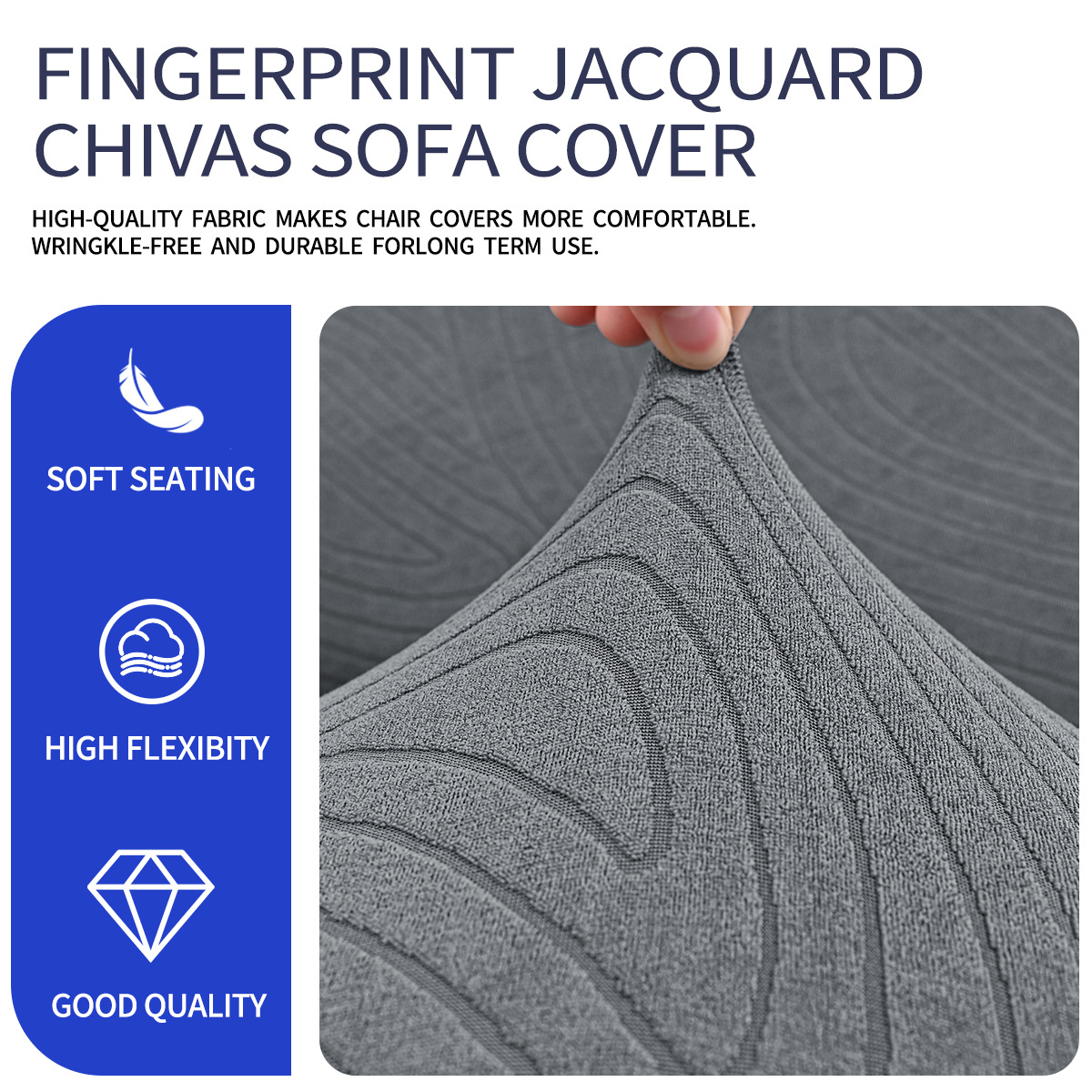 2024 nuevo elástico todo incluido chihuashi sofá cubierta huella digital jacquard eléctrico chihuashi sofá CUBIERTA Cubierta reclinable