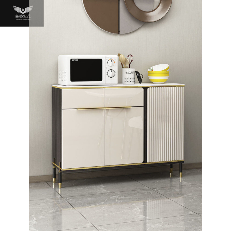 Moderno simple y lujoso armario de entrada de tablero de roca armario de comedor ultra delgado sala de estar armario de cocina armario de almacenamiento