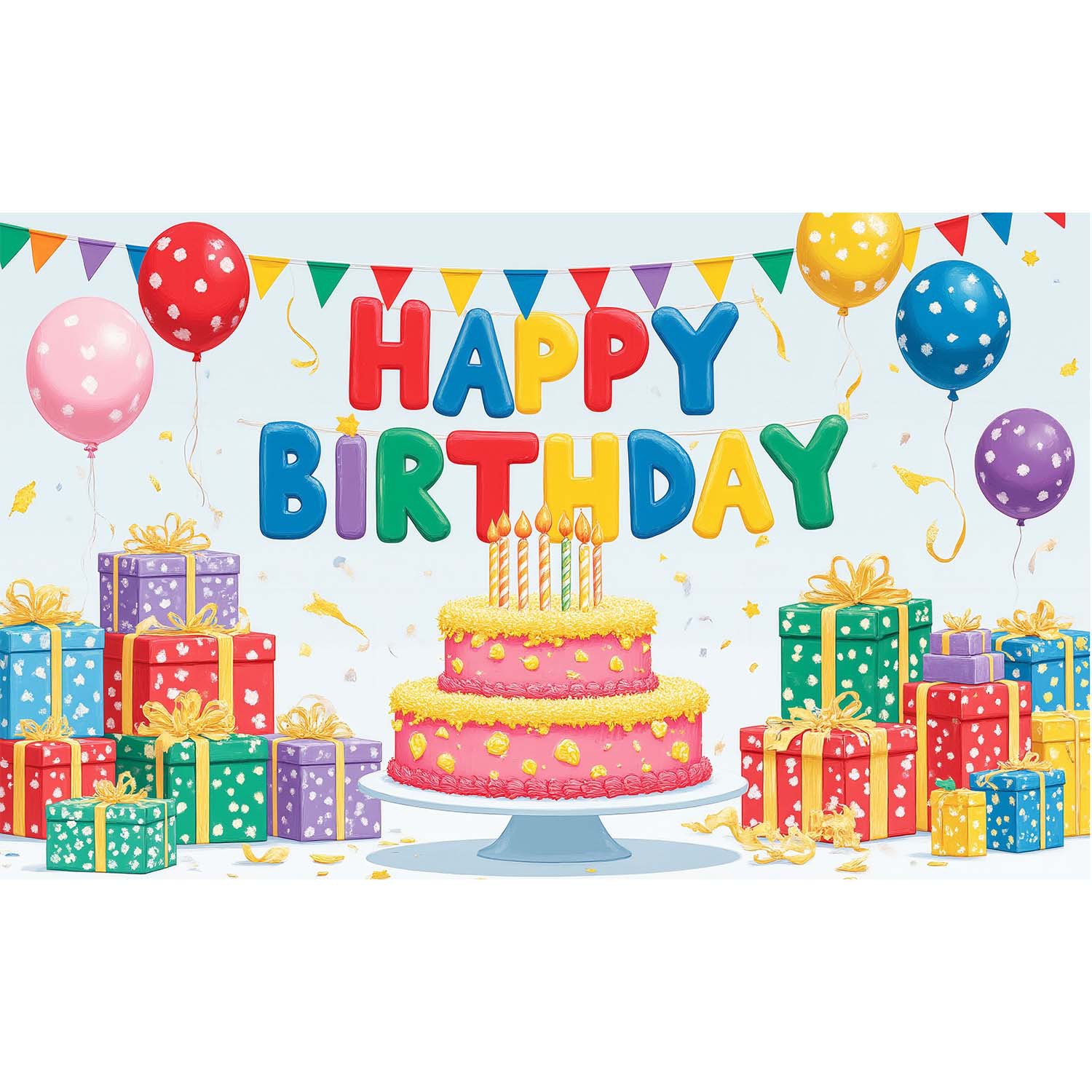 생일 배경 천 24