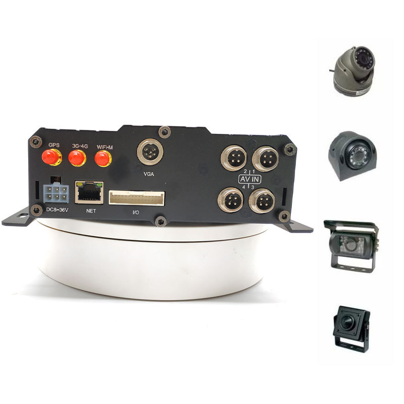 锋莱工厂直销高清8路1080P车载硬盘录像机4G全网通