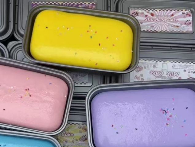 Nuevo pastel de caja de rebote lento súper húmedo suave imitación gigante suave pan de caja pellizco pellizco músico succión de dedos juguetes de descompresión image 8