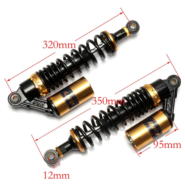 RFY universal 320mm motorcycle real airbag shock absorber suitable for CG125GN125 motorcycle shock absorber