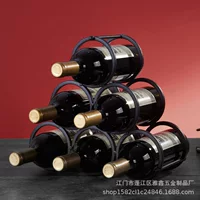 Red wine rack ornaments household wine bottle rack wine rack display rack wine rack storage rack creative creative storage