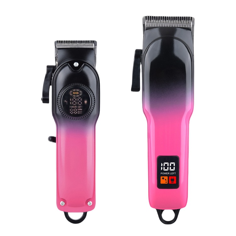 Nuevos productos transfronterizos de visualización digital cortador de pelo casero especial auto-raspado, artefacto calvo, tijeras de empuje eléctricas, empujador
