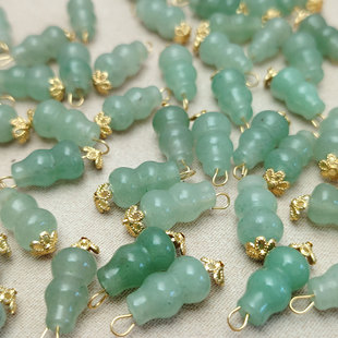 Ancient style diy pendant gourd jade handmade bracelet necklace jewelry accessories pendant pendant