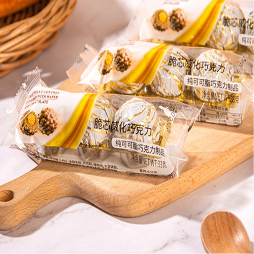 Liang Feng Chun Cocoa Butter Chocolate T3 Crispy Core Wafer Chocolate Wedding Celebration Marriage Bulk Snack Jin Sha Wedding Candy