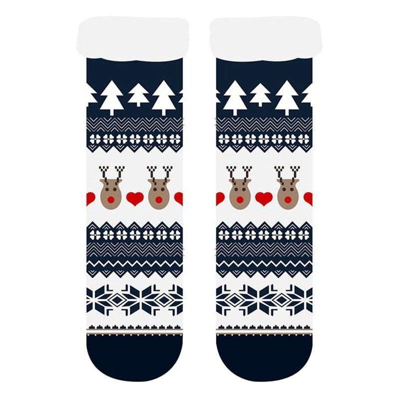 Calcetines calcetines de piso de Navidad para mujeres adultos forrados de lana antideslizantes para el hogar cubierta de la pierna calcetines de sueño calcetines de alfombra calcetines de nieve al por mayor