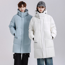 新款跨境中长款极寒系列情侣羽绒服男女冬季潮牌加厚冬装保暖外套