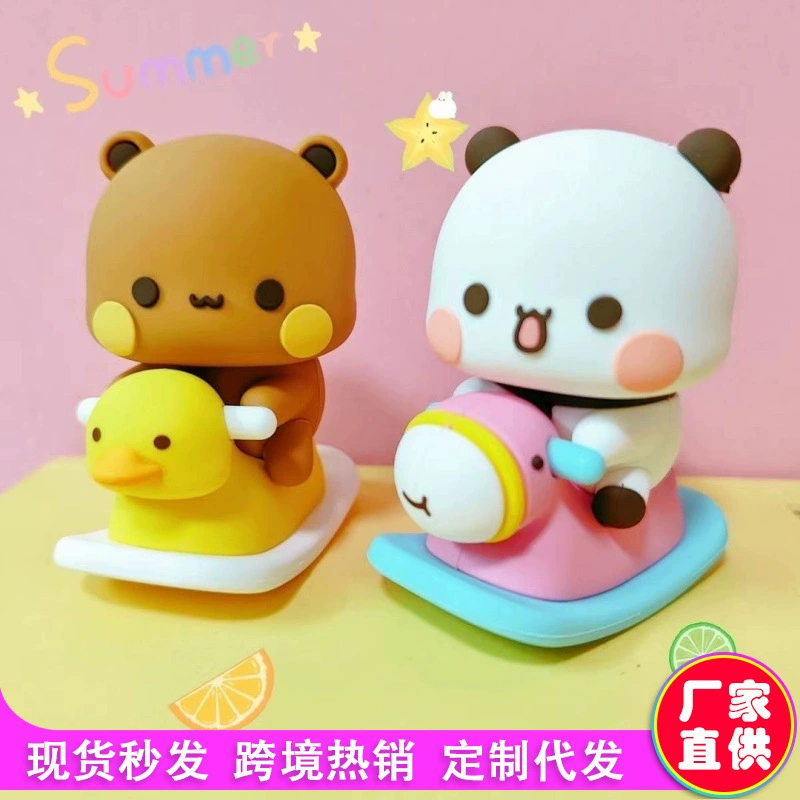 Настольная игра, кукла, мультяшный милый мини-фигурка, панда