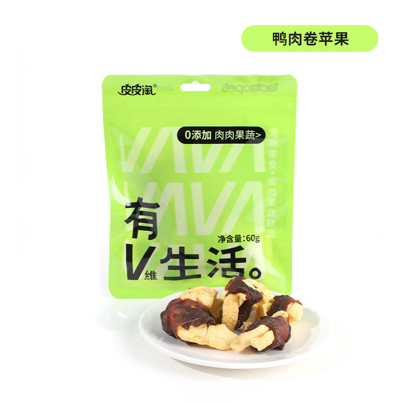 Rollo de pato y manzana (vida útil de 18 meses)