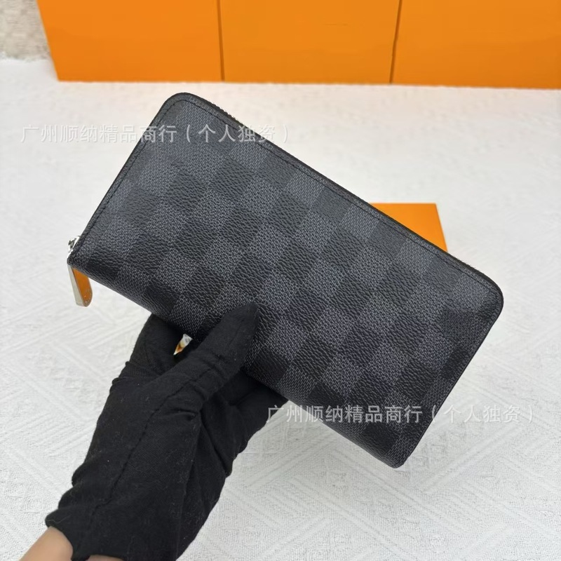外国貿易高品質 N60017 財布財布シングルジッパーユニセックスロングマルチカードスロット ID カードホルダーハンドバッグ|undefined